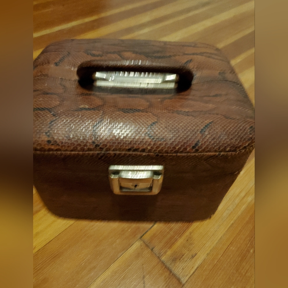 Genuine RARE cobra skin travel case